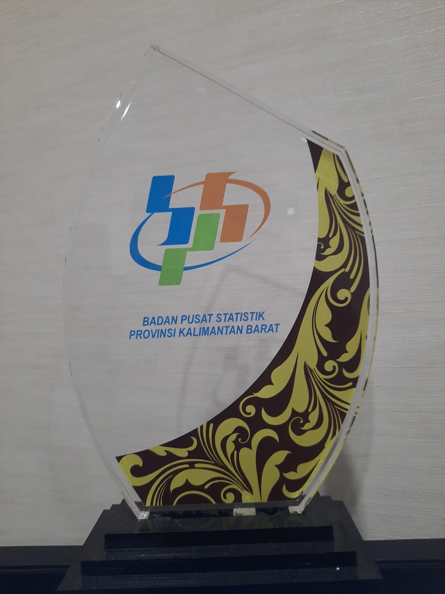 Piagam Penghargaan dari BADAN PUSAT STATISTIK PROVINSI KALIMANTAN BARAT